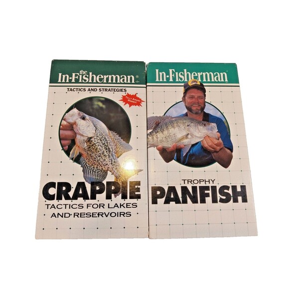 2 Fishing Fish VHS Tapes: Panfish Patterns and Trophy Panfish-In-Fisherman - Picture 2 of 7